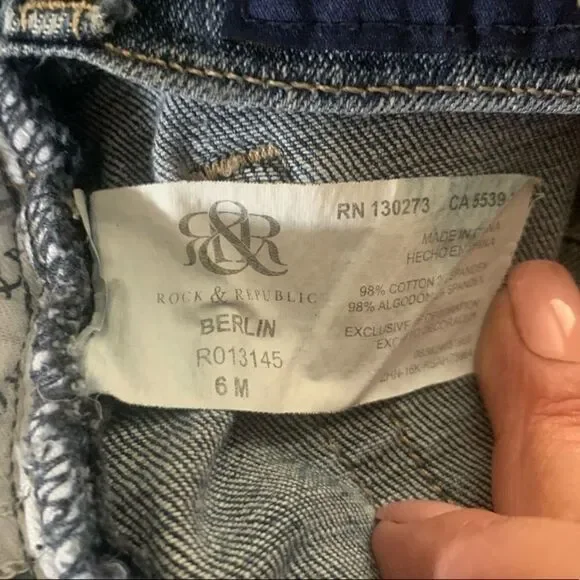 🎄Rock & Republic Berlin Ripped Skinny Jeans - Picture 10 of 12